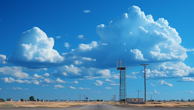 Beautiful blue sky in Mexico