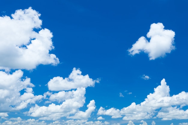 Beautiful blue sky and white cloud