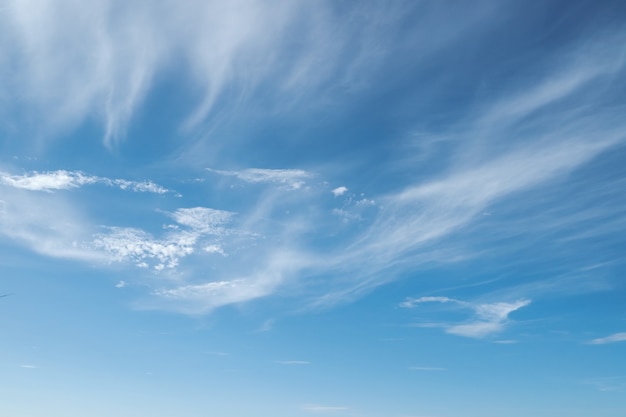 Beautiful blue sky with clouds background