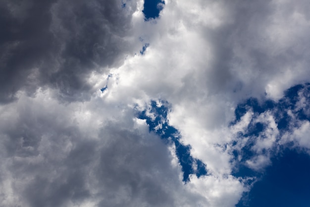 Beautiful blue sky with clouds background.