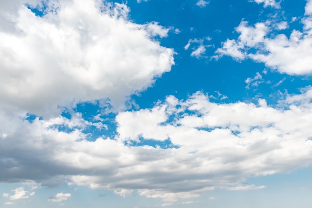 Beautiful blue sky with clouds