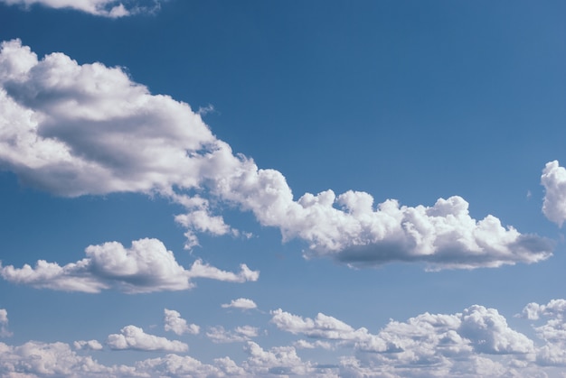 Beautiful blue sky with clouds