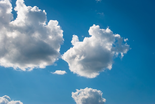 Beautiful blue sky with clouds