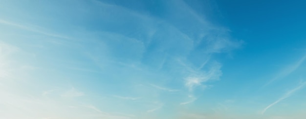 beautiful blue sky with cloudy in mornig light