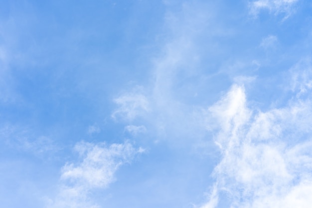 Beautiful  blue sky with tiny cloud