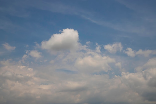 Beautiful Blue Sky With White Cloud Natural background view