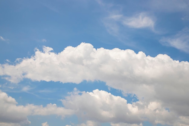 Beautiful Blue Sky With White Cloud Natural background view