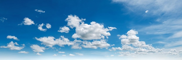 Beautiful blue sky with white cloud