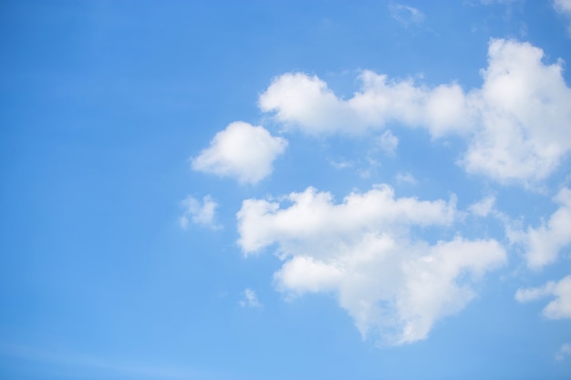 Beautiful blue sky with white clouds