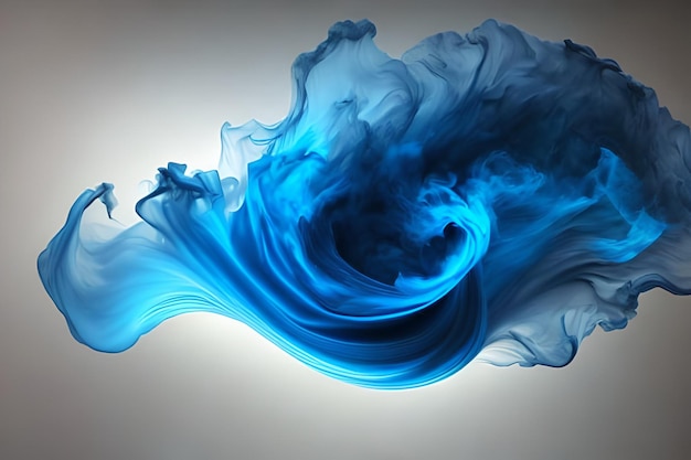 Beautiful blue tone smoke art background