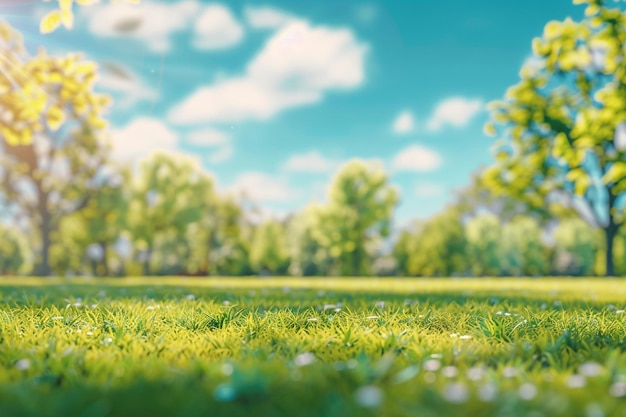 beautiful blurred background image of spring nature