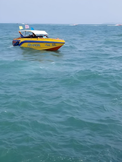 A beautiful boat in the sea