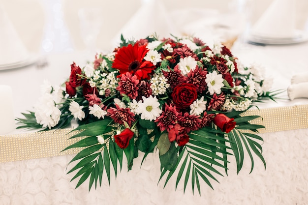 Beautiful bouquet of different flowers