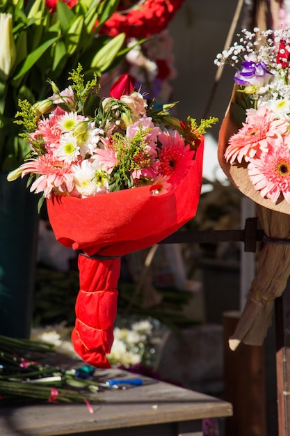 Beautiful bouquet of flowers of various types