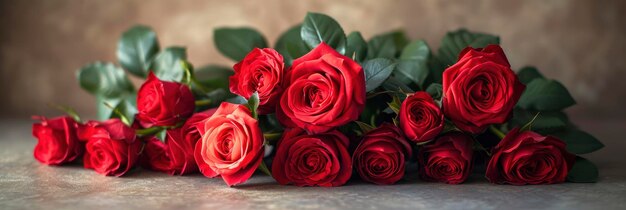 Beautiful Bouquet Red Roses On Grey Background HD Illustrations