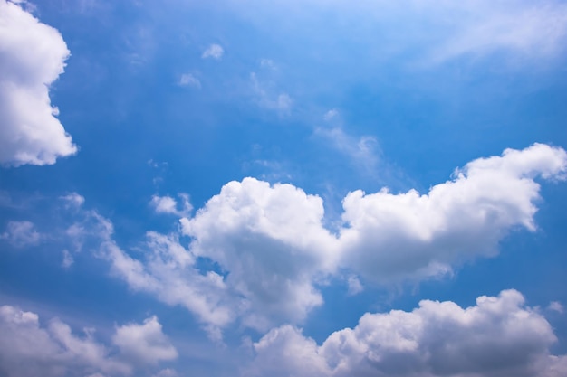 Beautiful bright blue sky and clouds background