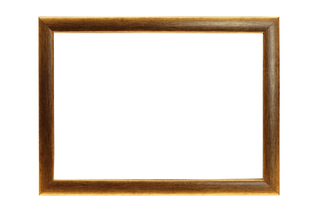 Beautiful brown frame isolated on white