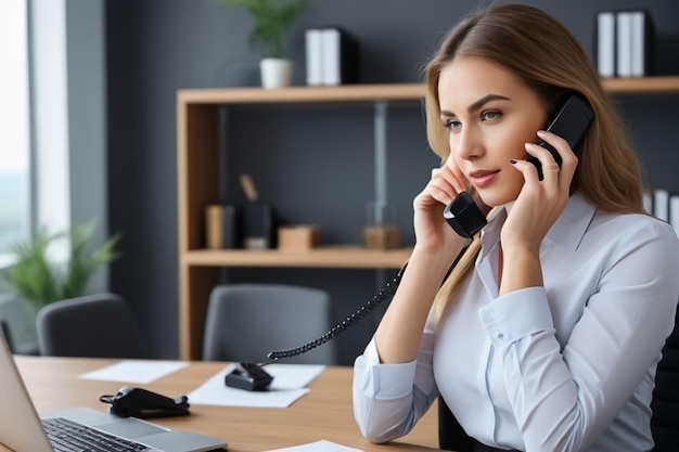 Beautiful Bussines Woman In Office