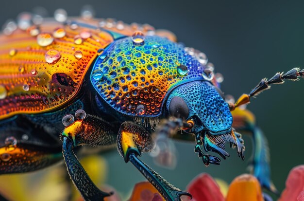 Beautiful Butterfly with Raindrops on Its Wings