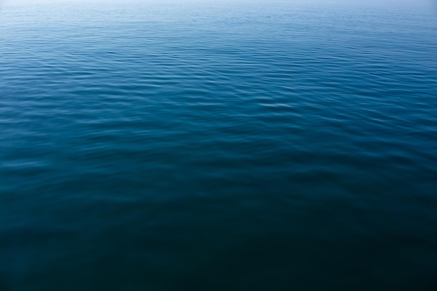 Beautiful calm summer sea Landscape with deep blue water