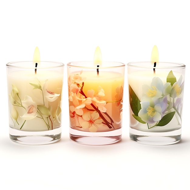 Photo beautiful candlelight enhance your space with fragrant and decorative candles