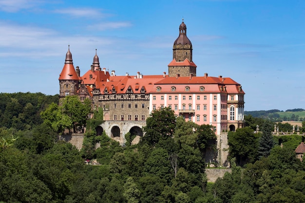 Beautiful castle on a hill