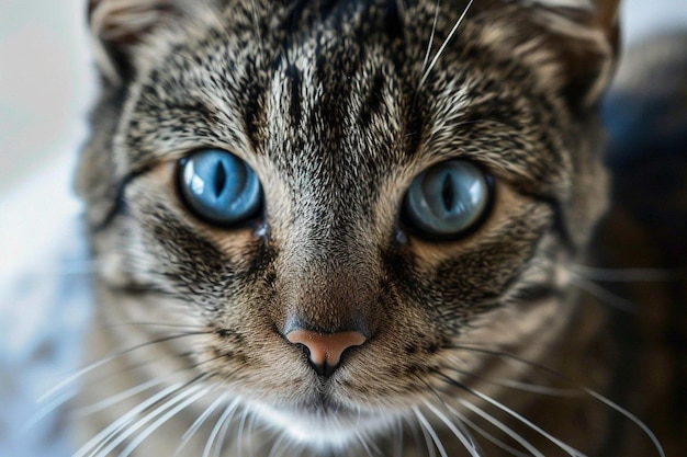 Beautiful cat portrait close up