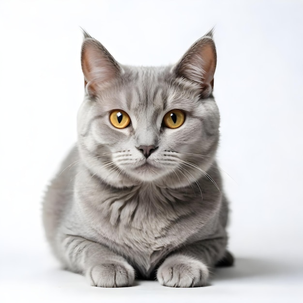 A beautiful CAT on a white isolated background