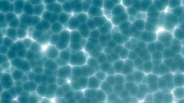 Beautiful caustic ripple on blue underwater (3D Rendering)