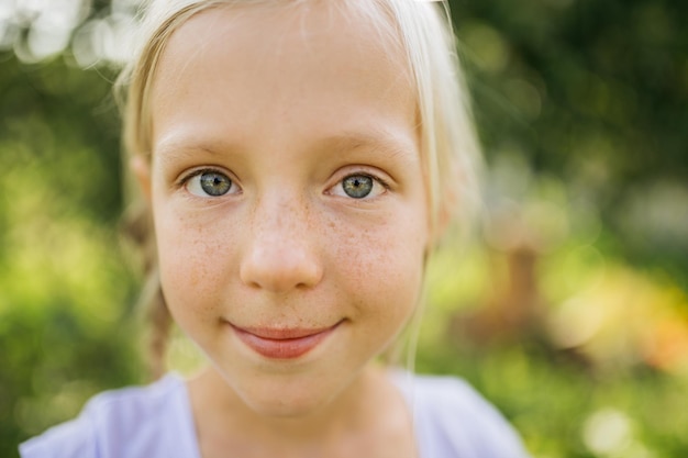 Beautiful children's girl happy portraits