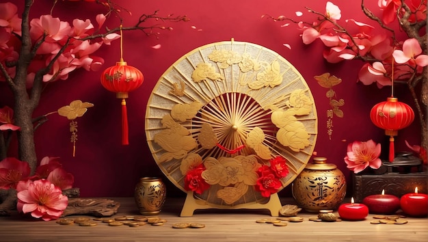 beautiful chinese new year backgroun