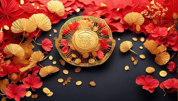 beautiful chinese new year backgroun