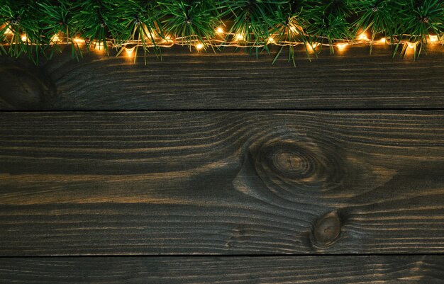 Beautiful Christmas decorations on a wooden table