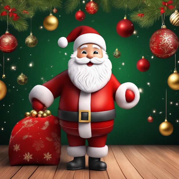 Beautiful christmas eve concept background with copy space