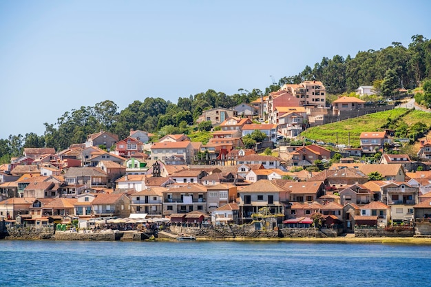 Beautiful city ocean landscape Combarro Spain Galicia