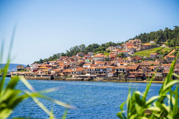 Beautiful city ocean landscape Combarro Spain Galicia