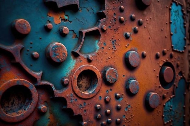 Beautiful Closeup Vintage Rusty Metal Texture