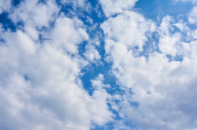 Beautiful clouds against the blue sky.