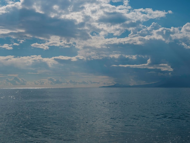 Beautiful clouds and amazing sea view