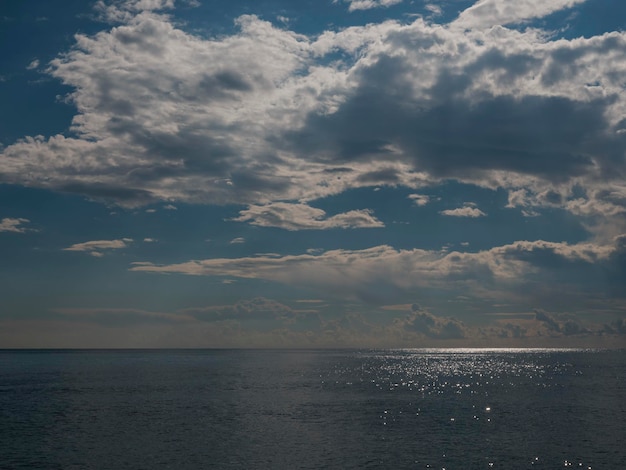 Beautiful clouds and amazing sea view