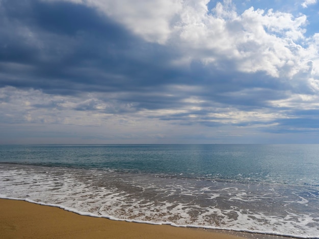 Beautiful clouds and amazing sea view