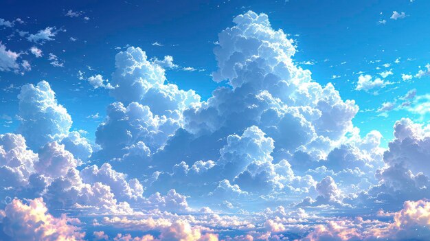 Beautiful Clouds Blue Sky Soft Background Background Banner HD