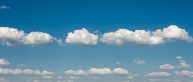 Beautiful clouds in the blue sky