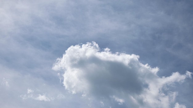 Beautiful clouds in the clear sky