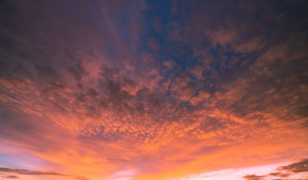 Beautiful cloudscape. Dramatic sunset sky