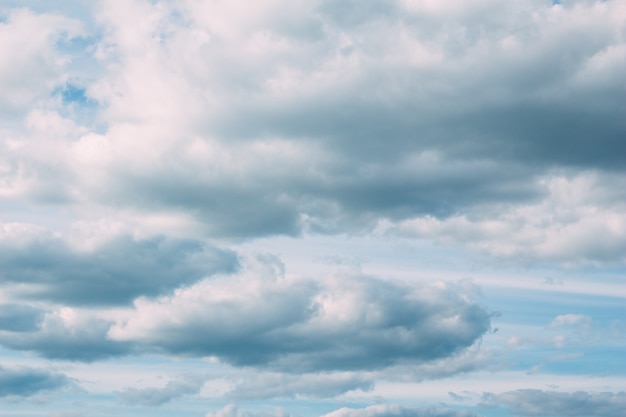 Beautiful cloudy summer sky. Nobody