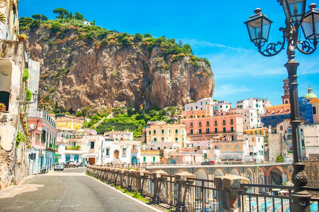 Beautiful coastal towns of Italy - scenic Amalfi village in Amalfi coast