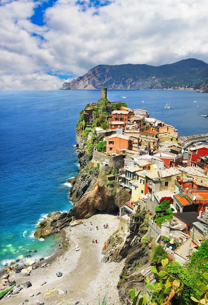 beautiful coastal village in Cinque terre, Italy