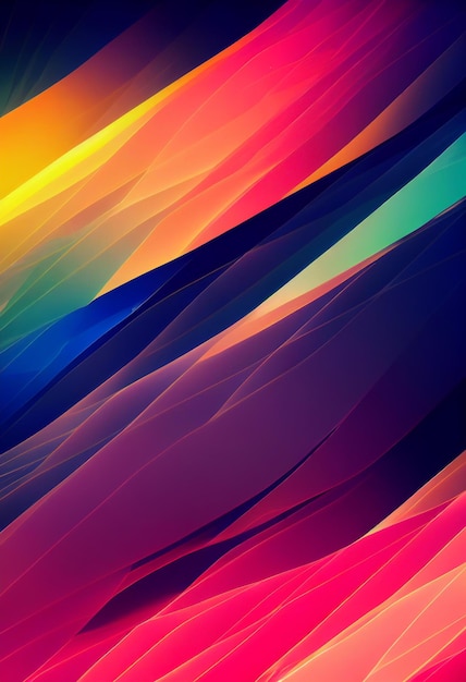 Beautiful colorful abstract wallpaper 3D rendering