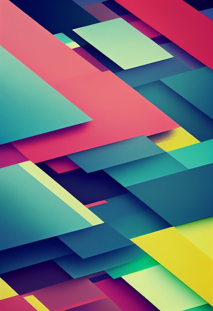 Beautiful colorful abstract wallpaper 3D rendering